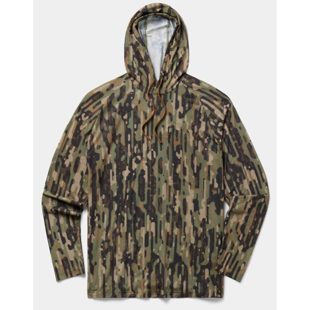NEW DUCK CAMP men’s lightweight performance drirelease hoodie in woodland